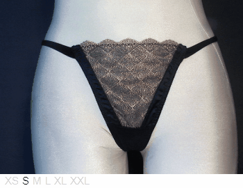 Nina Ricci Poly and lace thong
