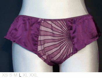 Nina Ricci 53% silk and lace tap pant