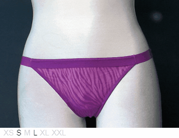 On Gossamer Sheer string bikini with ruched back