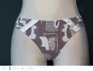 Princesse Tam Tam 79% poly thong with ruffles
