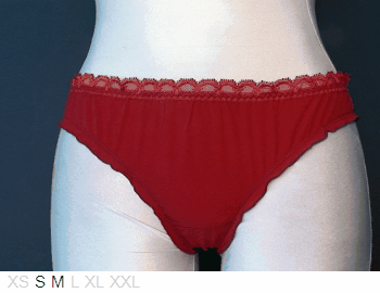 Princesse Tam Tam Poly front, lace back thong