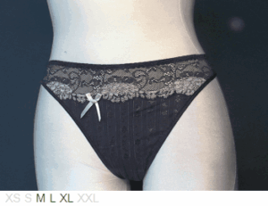 Passionata Striped poly and lace bikini