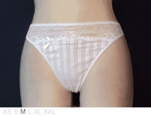 Passionata Striped poly and lace bikini