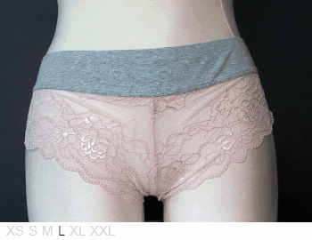 Prima Valentina Cotton and lace cheeky