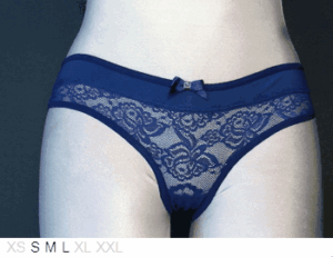 Purpuratta Lace knicker with poly band