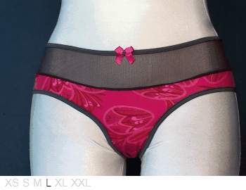 Purpuratta Poly and sheer Brazilian thong