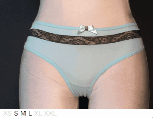 Purpuratta Nylon and lace knicker