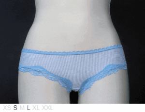 Rene Rofe Sheer bikini, lace trim