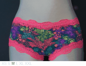 Rosse Poly Colombian hipster with lace trim