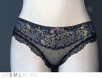 Saloon Sheer and lace Brazilian bikini