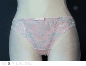 Samanta Candy C sheer front, poly back bikini
