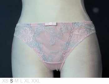 Samanta Candy C sheer front, poly back bikini