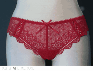 Audelle Fiesta lace thong