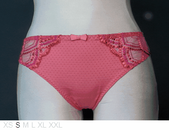 Samanta Flowerbomb poly and lace tanga