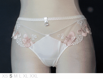 Samanta Goshenit sheer and lace Italian bikini
