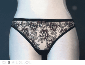 Samanta Spark sheer and lace bikini