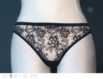 Samanta Spark sheer and lace bikini