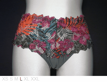 Sans Complexe Psychadelic lace-top brief