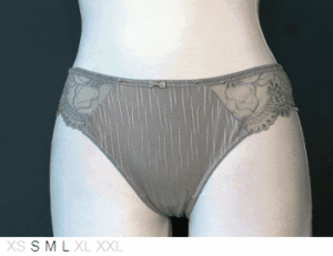 Sassa Soft poly bikini with vertical ridges