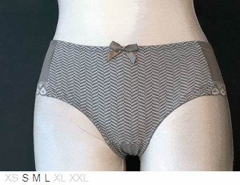 Sassa Boyshort with sheer and lace sides