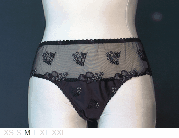 Secret d'Eva Monica sheer and lace thong