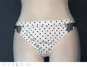 Soleil Sucre Poly thong with sheer back and sides