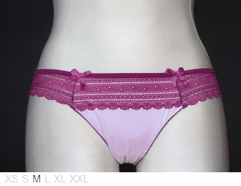 Sophie B Poly and lace tanga