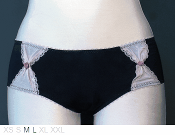 Sophie B 85% nylon bikini with front bows
