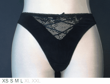 Steffy Lingerie Thong VERTIGE black