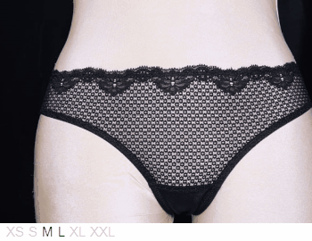 Timpa Poly and lace thong