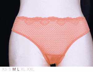 Timpa Poly and lace thong