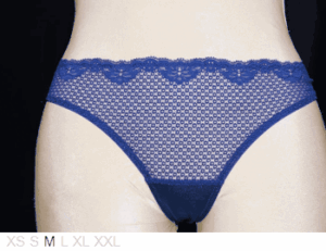 Timpa Poly and lace thong