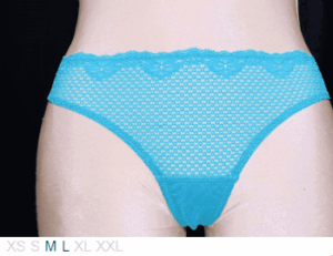 Timpa Poly and lace thong