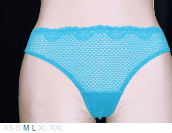 Timpa Poly and lace thong