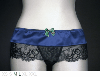 Tutti Rouge Kitty satin and sheer shortie