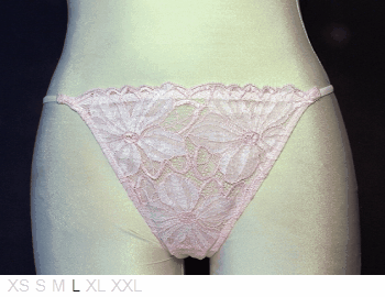 Valery Prestige Sheer and lace thong