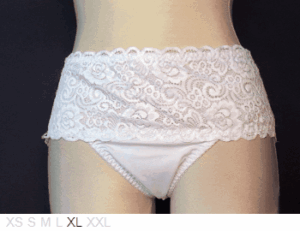Voluty High waist poly and lace brief