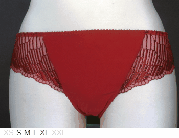 Wacoal Soft poly bikini with lace sides