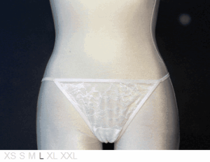 Women's Secret Sheer and lace string bikini