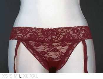 Women's Secret Pure lace Brazilian with garters