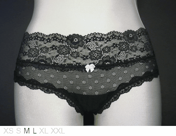 de la Rosa lingerie Sheer, lace high-band hipster