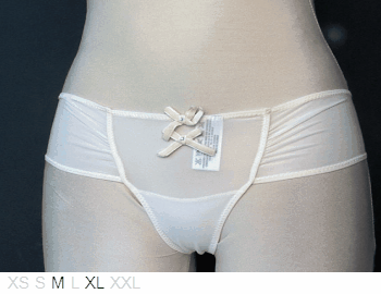 ea Lingerie Dual-layer sheer yet thin poly thong