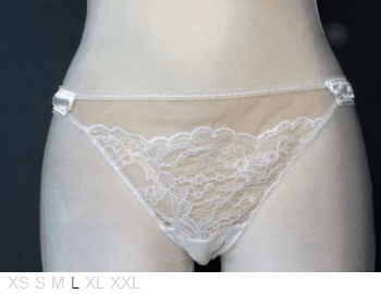 else Satin and lace silk thong