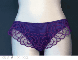 etam Lys shorty with dual-layer front