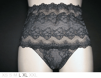 V.I.P.A Dual layer poly and lace high brief